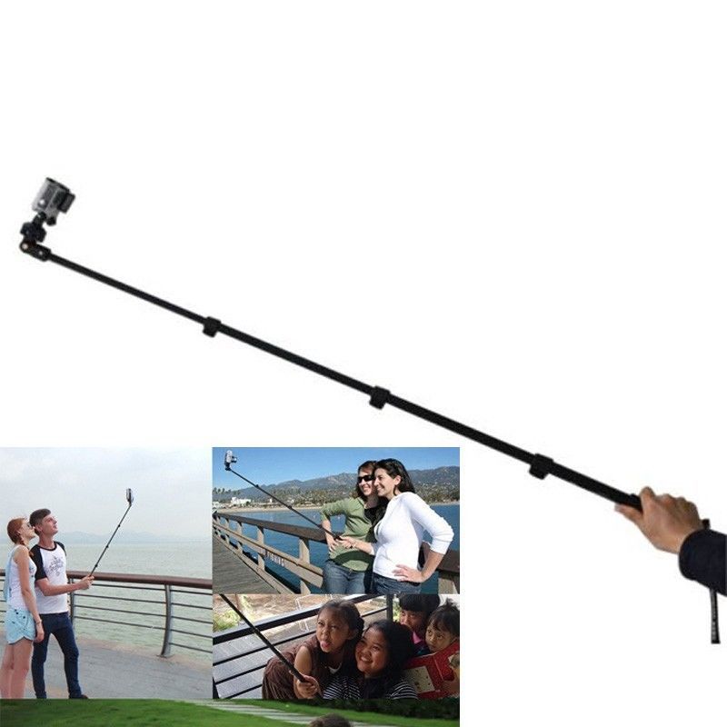 Yunteng 188 Selfie Stick Monopod voor Camera Telefoon Monopd gopro Hero3 +/3/2/1 zwart