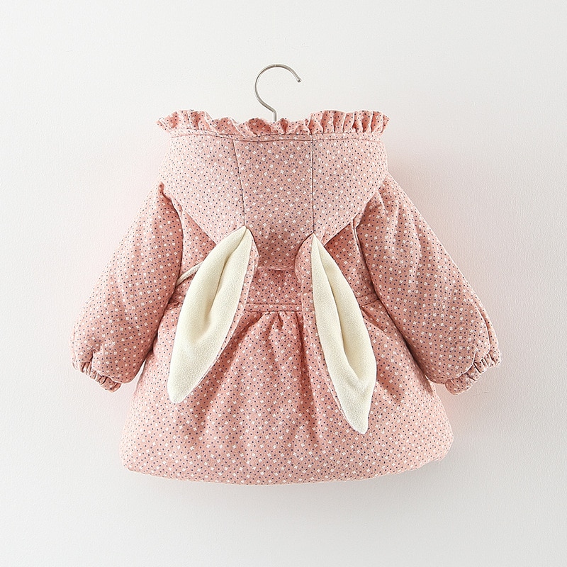 Herbst Winter Baby Mädchen Mäntel Jacken Für Mädchen Drucken Mit Kapuze Dicke Warme freundlicher Outwears Kleinkind Mäntel Kleinkind Baby Mädchen Kleidung