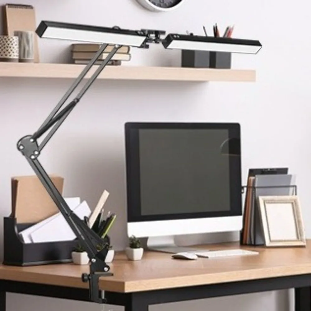 360 ° Rotatie Tuimelaar LED Tafellamp Verstelbare Helderheid 3 Kleurmodi LED Bureaulamp 160LED Super Heldere Leeslamp