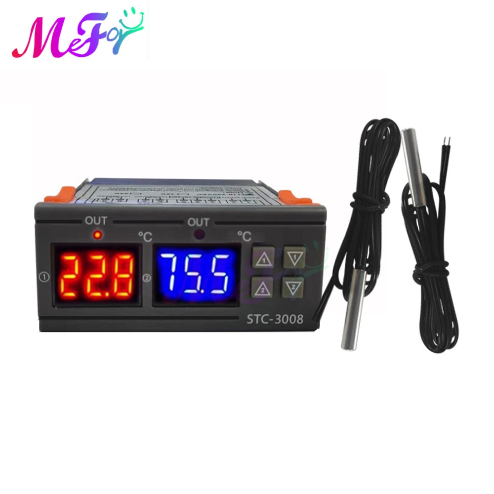 STC-1000 STC-3000 STC-3008 STC-3018 Digital LED controlador de temperatura termostato termoregulador incubadora 12V 24V 110V 220V