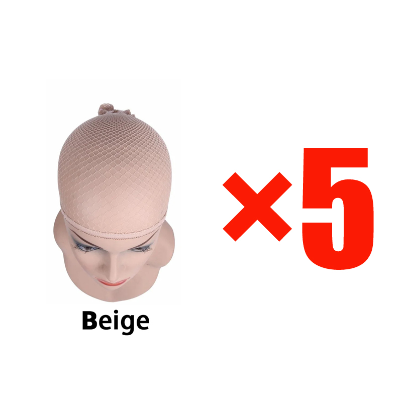 Red elástica para el cabello para mujer, gorro tejido con forro negro, redes para el cabello cómodas, gorro de peluca de rejilla con extremo abierto,: Dorado