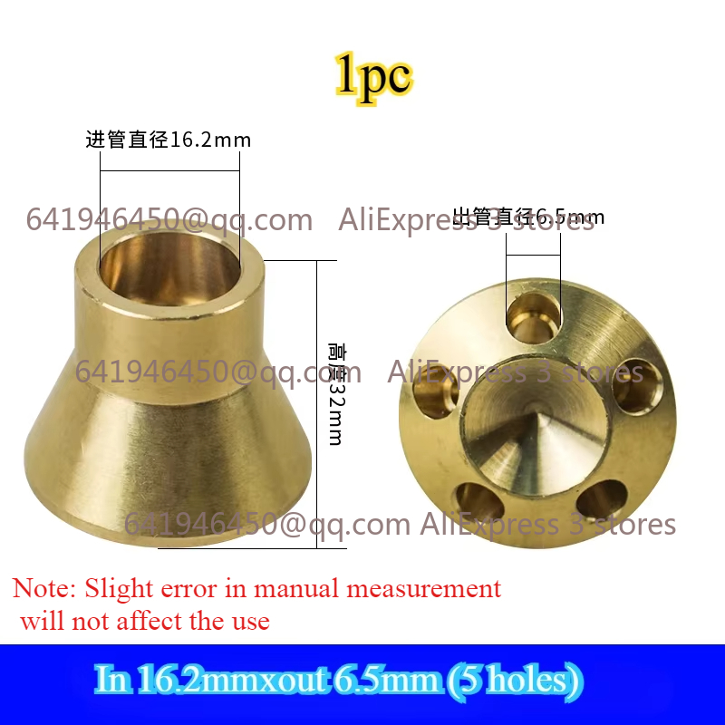 1PC Brass Liquid Distributor Refrigerant Distributor for Air Conditioner Refrigerator Diverter Copper Joint Refrigeration Parts: grey