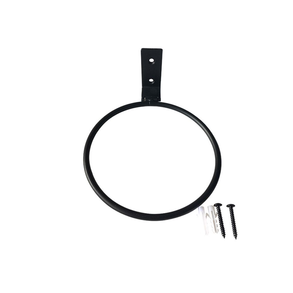 Metal Flower Pot Holder Ring Railing Wall Mounting Planter Pot Stand Stylish Sturdy Planter Rack For Office Outdoor Decor: light green