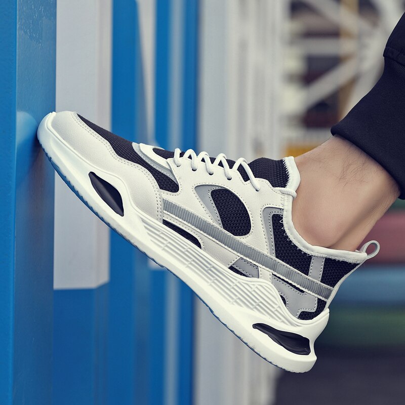 Dämpande andningshål herr fritidsskor andningsbara sneakers gym träning althetic outdoor skor lätta