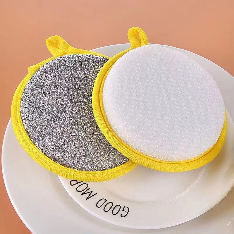 Double Side Dishwashing Sponge Dish Washing Brush Pan Pot Dish Wash Sponges Household Cleaning Reusable Kitchen Tools