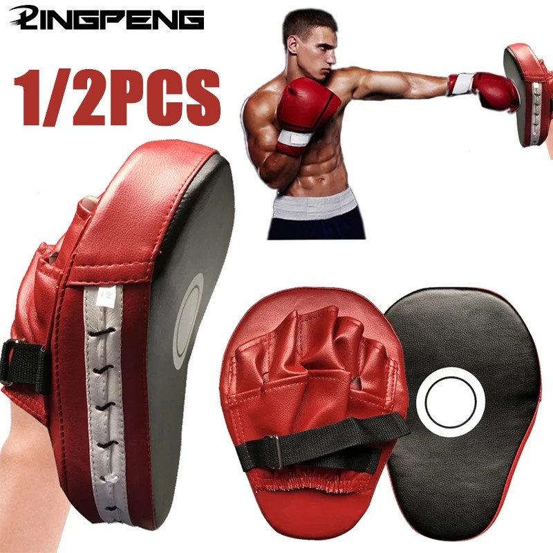 Gebogen Ponsen Wanten Bokspads Hand Doelwit Boksblokken Handschoenen Training Focus Pads Kickboksen Muay Thai Martial Art