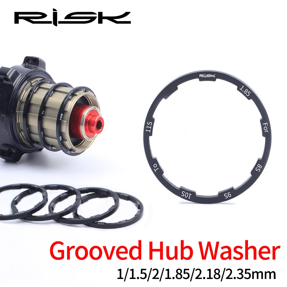 Risk cykel nav afstandsstykker mtb mountain road cykelvasker kassette svinghjul friløbsskive 1/1.5/2/1.85mm 10s 11 speed adapter