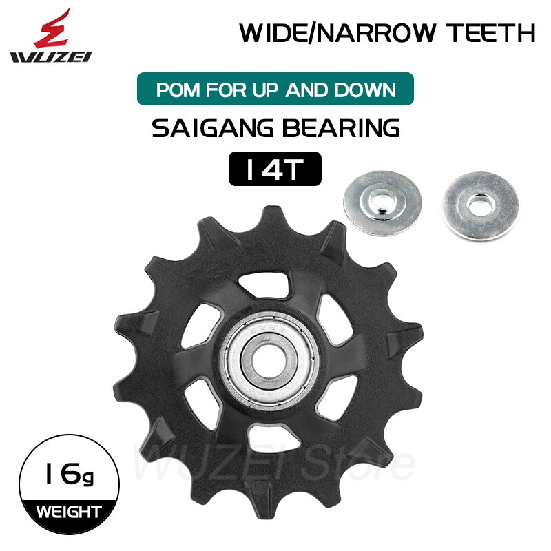 Polea de plástico para bicicleta de montaña, Kit de reparación de desviador trasero para Sram X01 XX1 GX NX Eagle, 11T, 12T, 13T, 14T, 16T: 14T