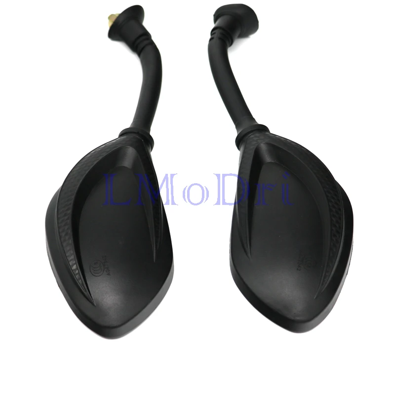 LMoDri Motorcycle Mirror Scooter Electric Bicycle Back Side Mirror Motorbike Rear View Mirrors 8mm Clockwise 2pcs/Pair