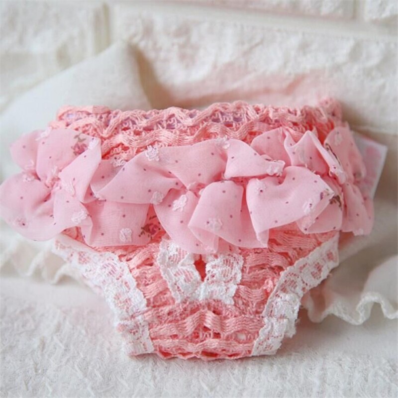 Hundebukser blonder kæledyr sanitære bukser hundebleer kæledyrsartikler chiffon prinsesse hvalp sikkerhedsshorts hund menstruations trusser: Lyserød / S