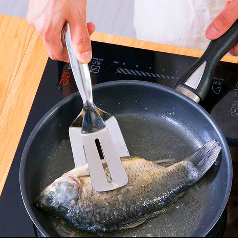 Résistance à haute température ramasser commodément les aliments outils en acier inoxydable Barbecue pince à frire viande cuisine pince de cuisson