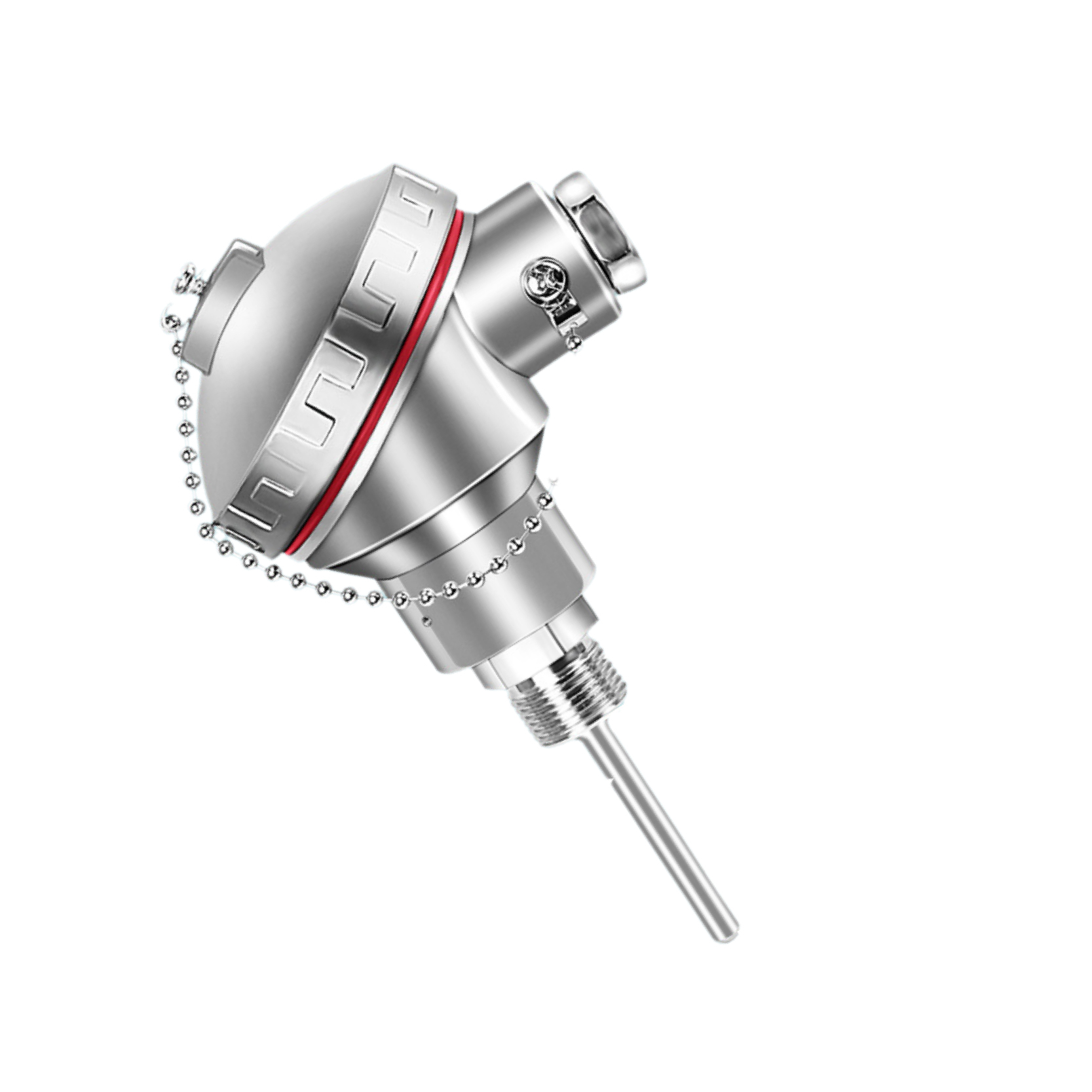 Waterproof RTD Sensor PT100 Temperature Probe Industrial High Precision Integrated Stainless Steel Threaded Temperature