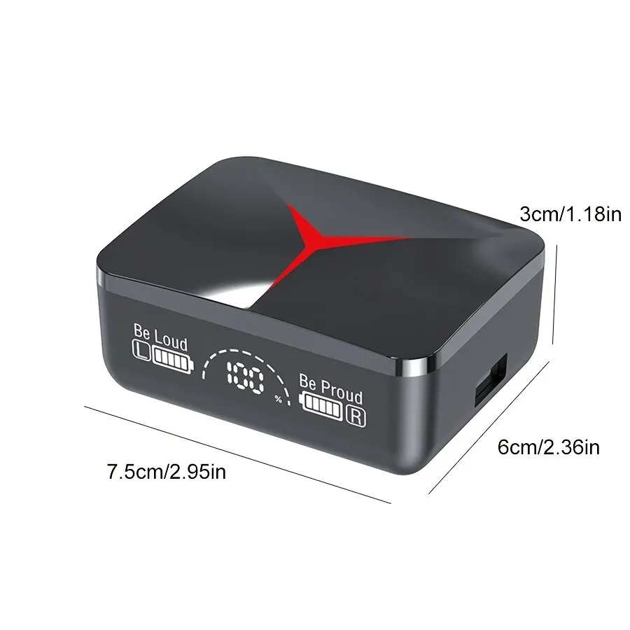 Oryginalne słuchawki bezprzewodowe TWS M90 przesuwana pokrywa słuchawki gamingowe Bluetooth 5.3 sportowe słuchawki douszne muzyczne zestawy słuchawkowe dla Iphone Xiaomi