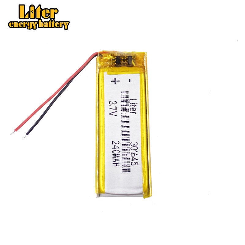 10 stück/lot 3.7v 301645 240 mah lithium-polymer-lipo-akkuzellen für  mp3 mp4 mp5 gps-, psp- und bluetooth-fähige mobiltelefone