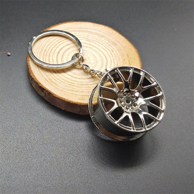 Llanta de rueda, cadena de llaves , gran , llavero de metal, llavero de coche, llavero de cubo de rueda,