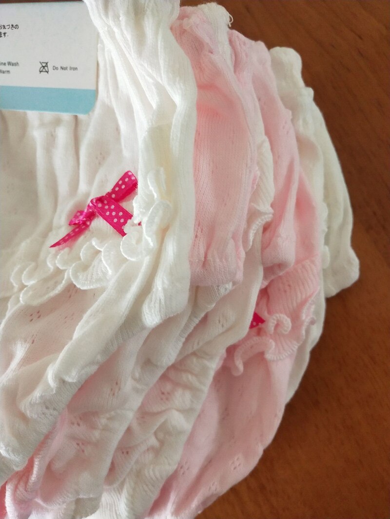 Ropa interior de 2 piezas para niñas, bragas delgadas de color sólido para bebés, bragas con lazo de hongo para niñas, bragas para niños, ropa interior para niños