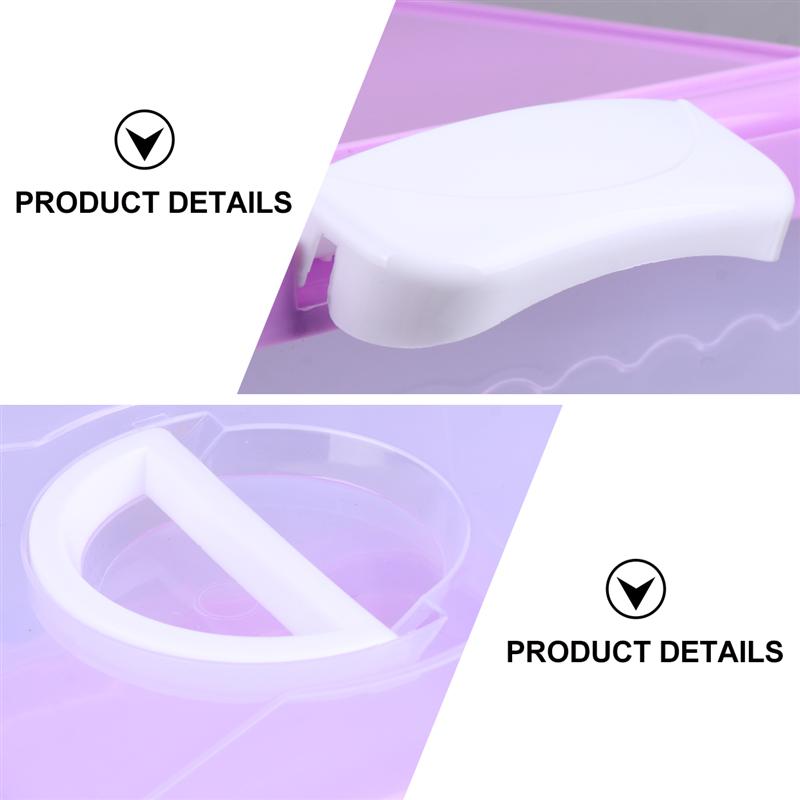 1 Pc Portable Hand-Held Cake Safety Box Transparent Birthday Cake Box (8inch Square Purple)