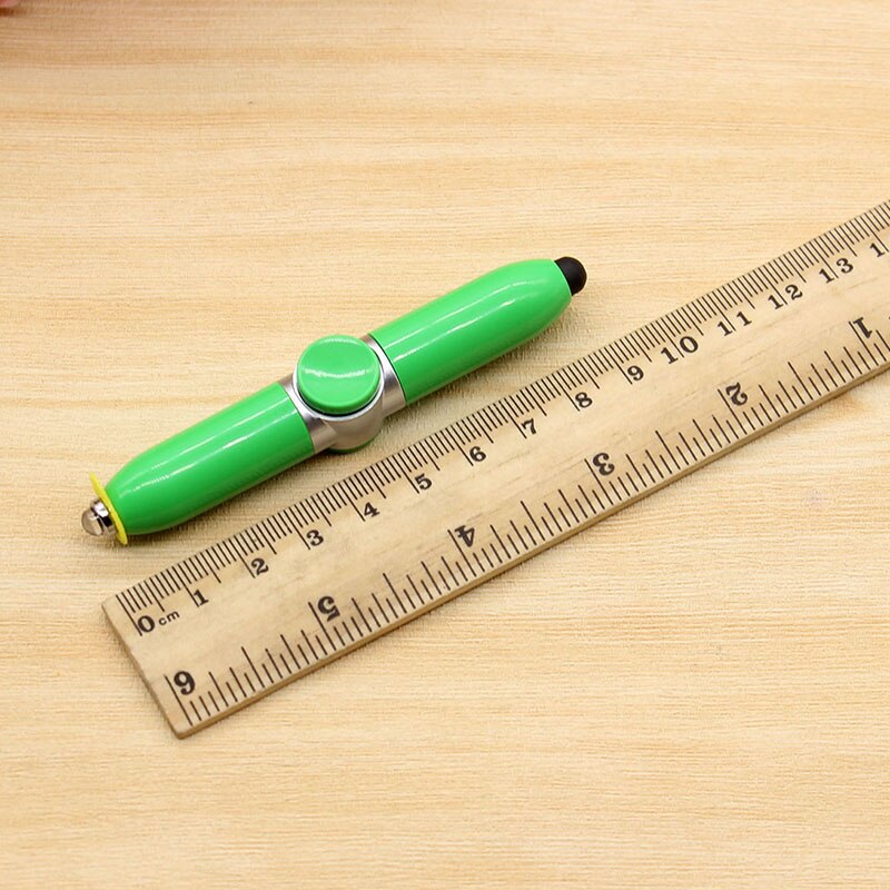 Multifunctional Ballpoint Pen Touch/ Rotate/Led Light 3 In 1 Funny Toys Ball Pens Business Office Decompression Student