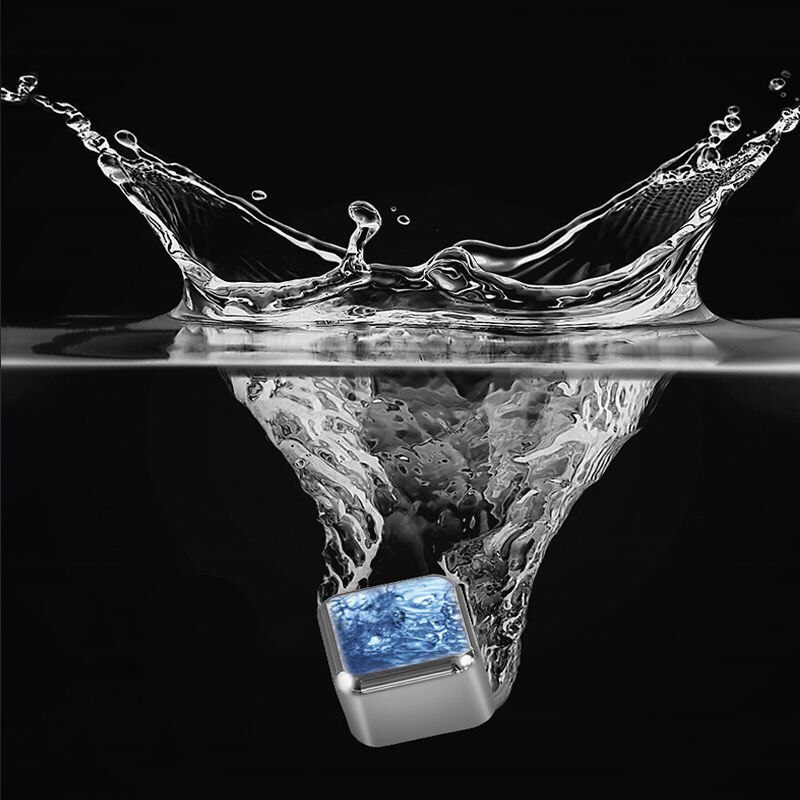 4/6/8 Pce Stainless Steel Ice Cubes Whiskey Stones Set Drinks Wine Champagne Cooler Round Reusablel Ice Cube Bar Utensils