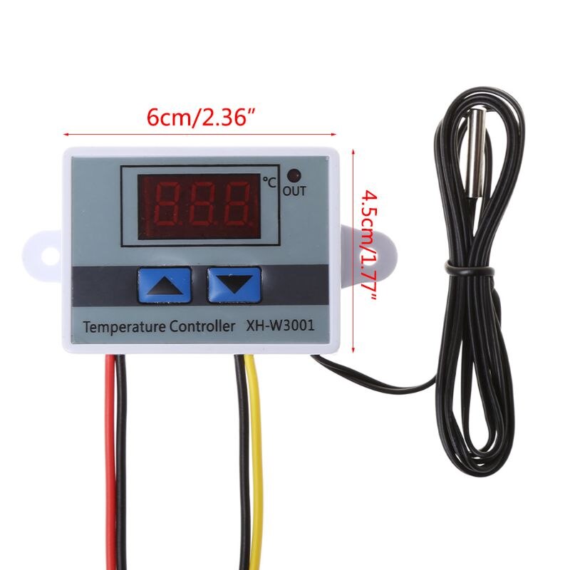 Termostato para reptiles Pet, interruptor de microordenador Digital de alta precisión con temperatura, controlador de eclosión con pantalla de 0,1 grados