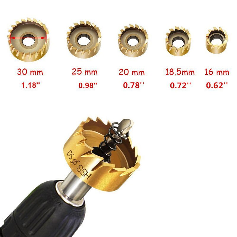 12-100mm HSS Bohrer Bit high speed stahl Loch Sah für Edelstahl Aluminium legierung Stahl Metall bohrer Bits