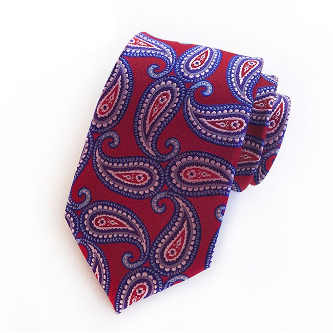 Ties for Men Wedding Business Formal Wear Neckties Polyester Jacquard Ties 8 CM Neckwear Men: 07