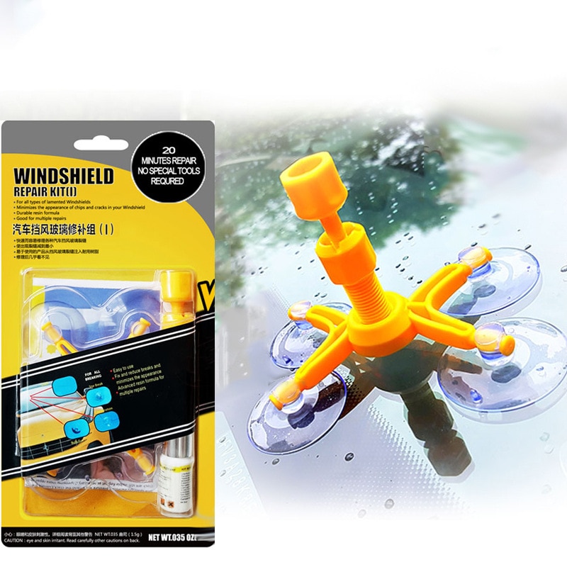 Car Windshield Repair Kit Auto Glass Windshield Dent Repair Tools Car Windshield Crack Repair Resin Kit