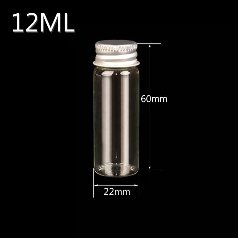 2PCS 5/6/7/8/10/12/15/20/25ml Glass Bottle Jars Sc... – Grandado