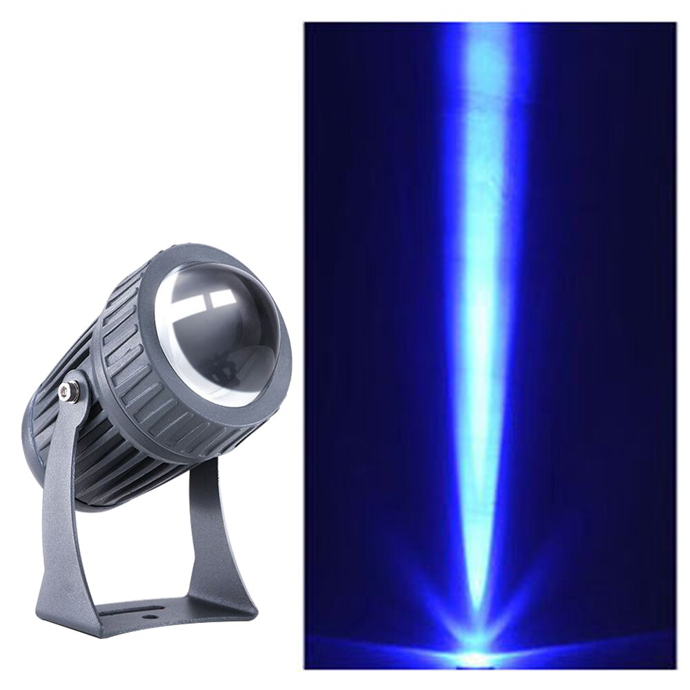 draussen LED RGB Flutlicht 110V 220V 10W Wasserdichte Scheinwerfer mit Schmalen Strahl Winkel Landschaft Straße Garten Platz flutlicht: 10W Blau 85V-265V