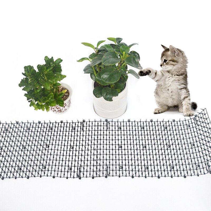 Red de jardín para gatos y perros valla para balcón, estera plana antigato para colgar en la pared, repelente de mosquitos para granja, Red de alambre de púas de plástico de seguridad