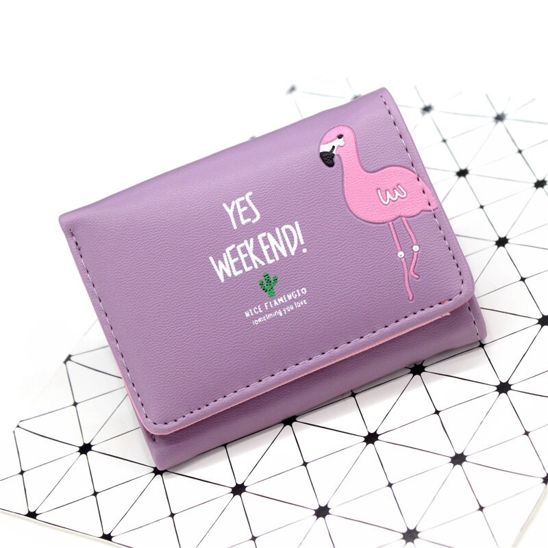 Cute Cartoon Wallets Leather Girls Wallets Short Wallet Student Coin Purse Card Holder Ladies Clutch Bag Female Purse