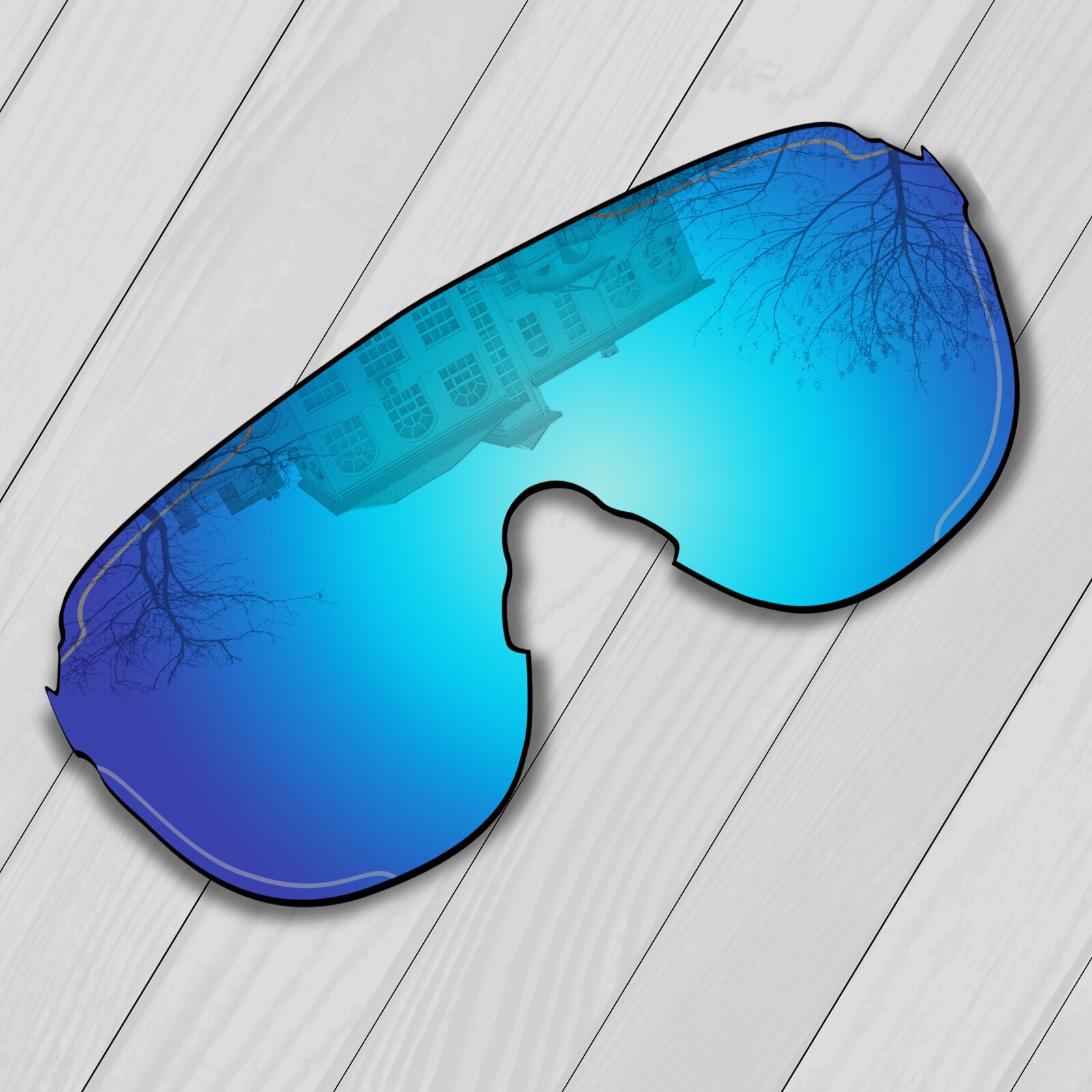 E.O.S Polarized Enhanced Replacement&amp;nbsp;Lenses&amp;nbsp;for&amp;nbsp;Oakley&amp;nbsp;EVZero Stride OO9386 Sunglasses - Multiple Choice: Ice Blue Mirror