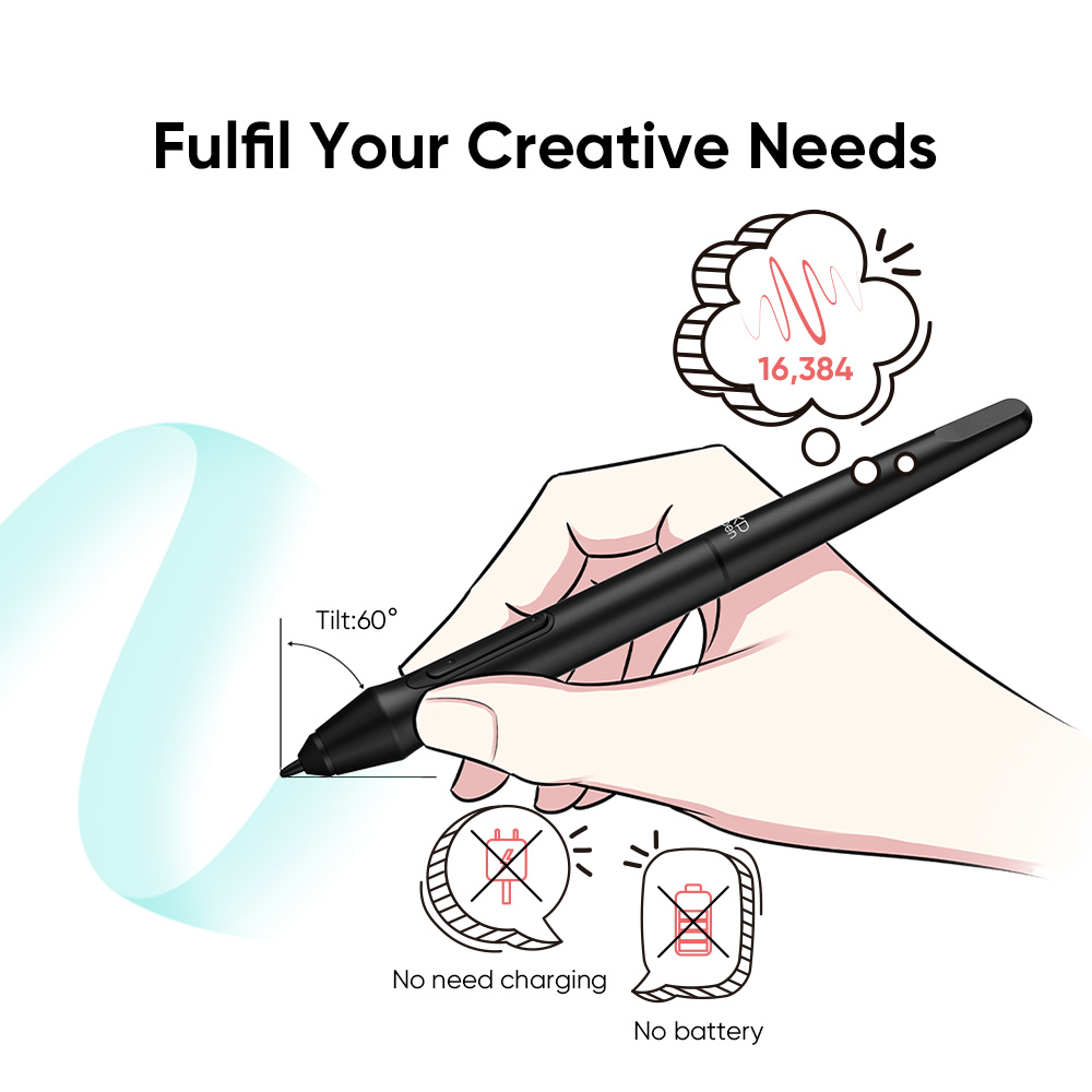 XPPen Deco Mini7 V2 Graphics Tablet 7*4.3 inch Digital Drawing Tablet 8 Key for Android Windows Mac Signature Online Learning