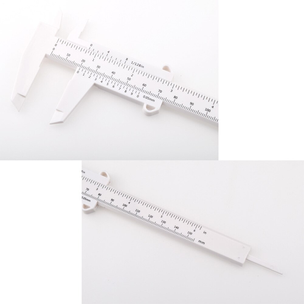 0-80mm Double Rule Scale Plastic Measuring Student Mini Tool Ruler Vernier Caliper 0-150mm Ruler Model Making Caliper Measuring