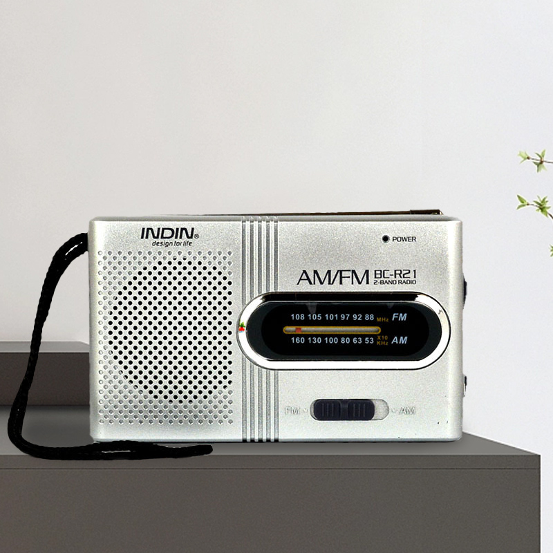 1PC Portable Mini Radio Handheld Dual Band AM FM Music Player Speaker with Telescopic Antenna Outdoor Radio Stereo