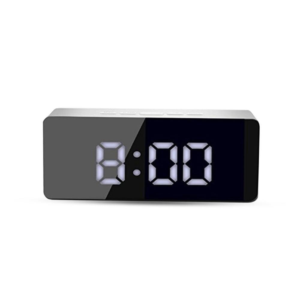 LED Display Mirror Surface Horologe Remind Kitchen Time Alarm Clock Timepiece Prompt Home Timer Multi-Functional Automatic