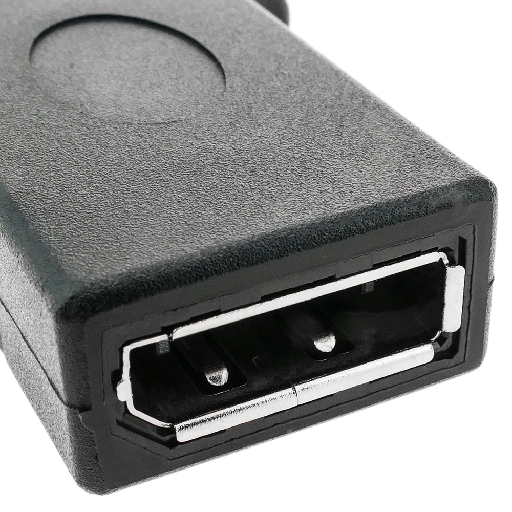 BeMatik - Adaptador DisplayPort hembra a hembra con contector para fijación a panel