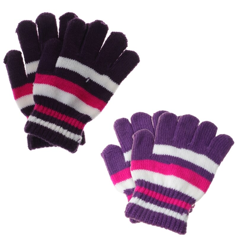 Kinderen Meisjes Jongens Kids Magic Stretchy Wanten Gebreide Handschoenen Winter Warmer T8ND