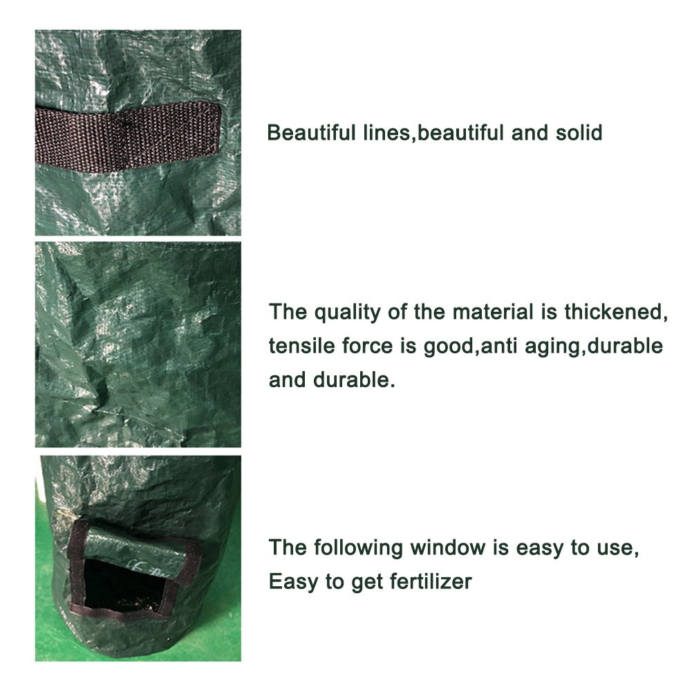 Reuseable Garden Leaf Waste Can Yard Compost Bin for Fruit Kitchen Waste Grower Organic Waste Disposal Composter Bin