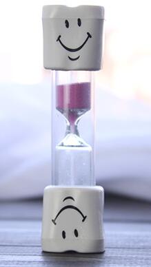Minuterie de brosse à dents pour enfants, sablier, horloge à œufs, minuterie de 3 Minutes pour thé/café: pink