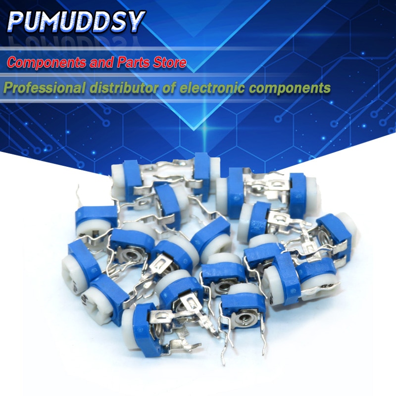 20 piezas RM065 RM-065 2K ohm 202 RM065-202 Trimpot Trimmer potenciómetro de resistencia variable