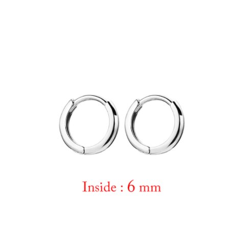 Pendientes de aro pequeños Huggies de acero inoxidable para mujer, colgante de circonia de cristal pequeño, pendientes para cartílago, joyería Piercing, 2 uds.: Chapado en cobre envejecido