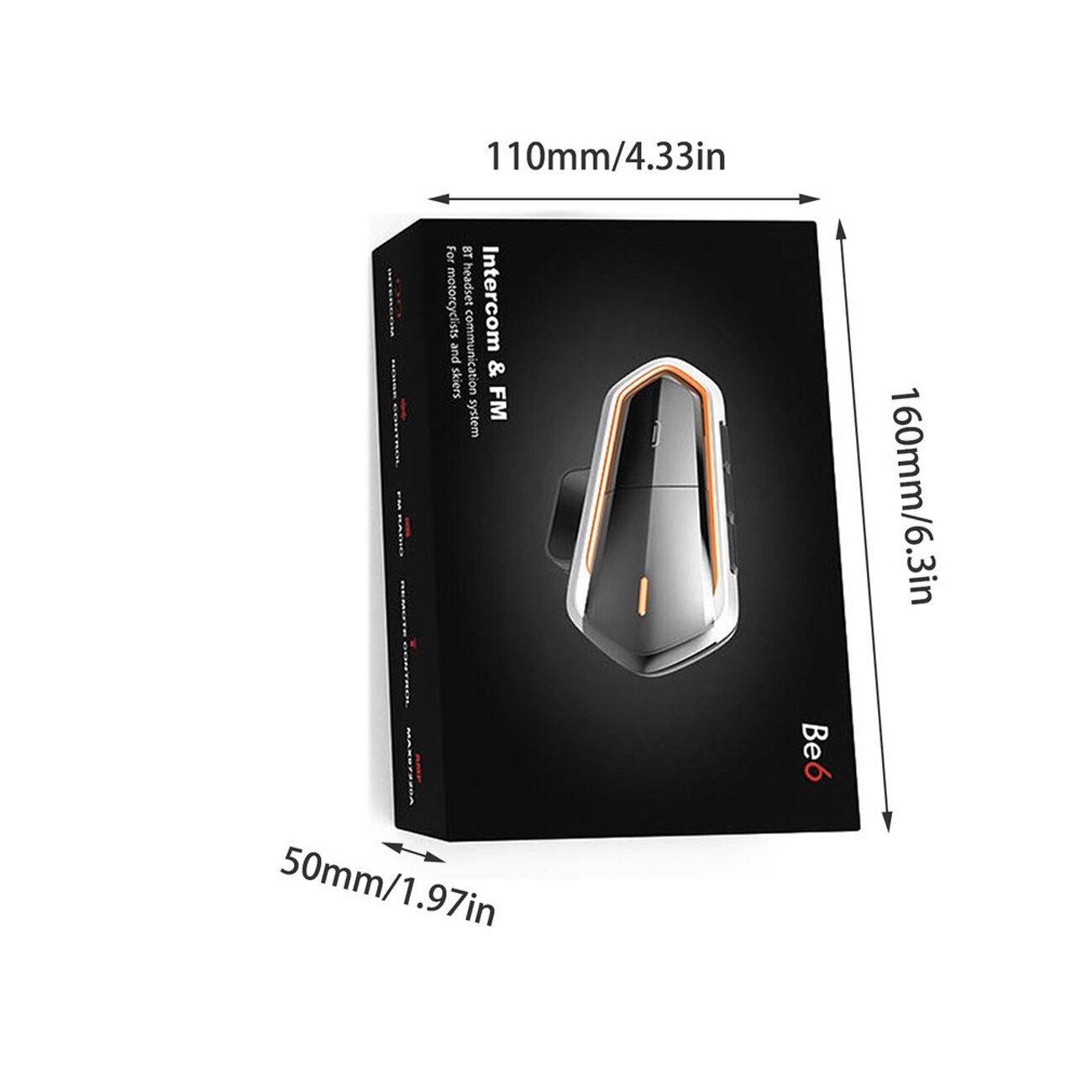 Motorcycle Intercom Helmet Bluetooth Headset BT Communicator Headphone Wireless Moto earpiece Transmitter Communication System