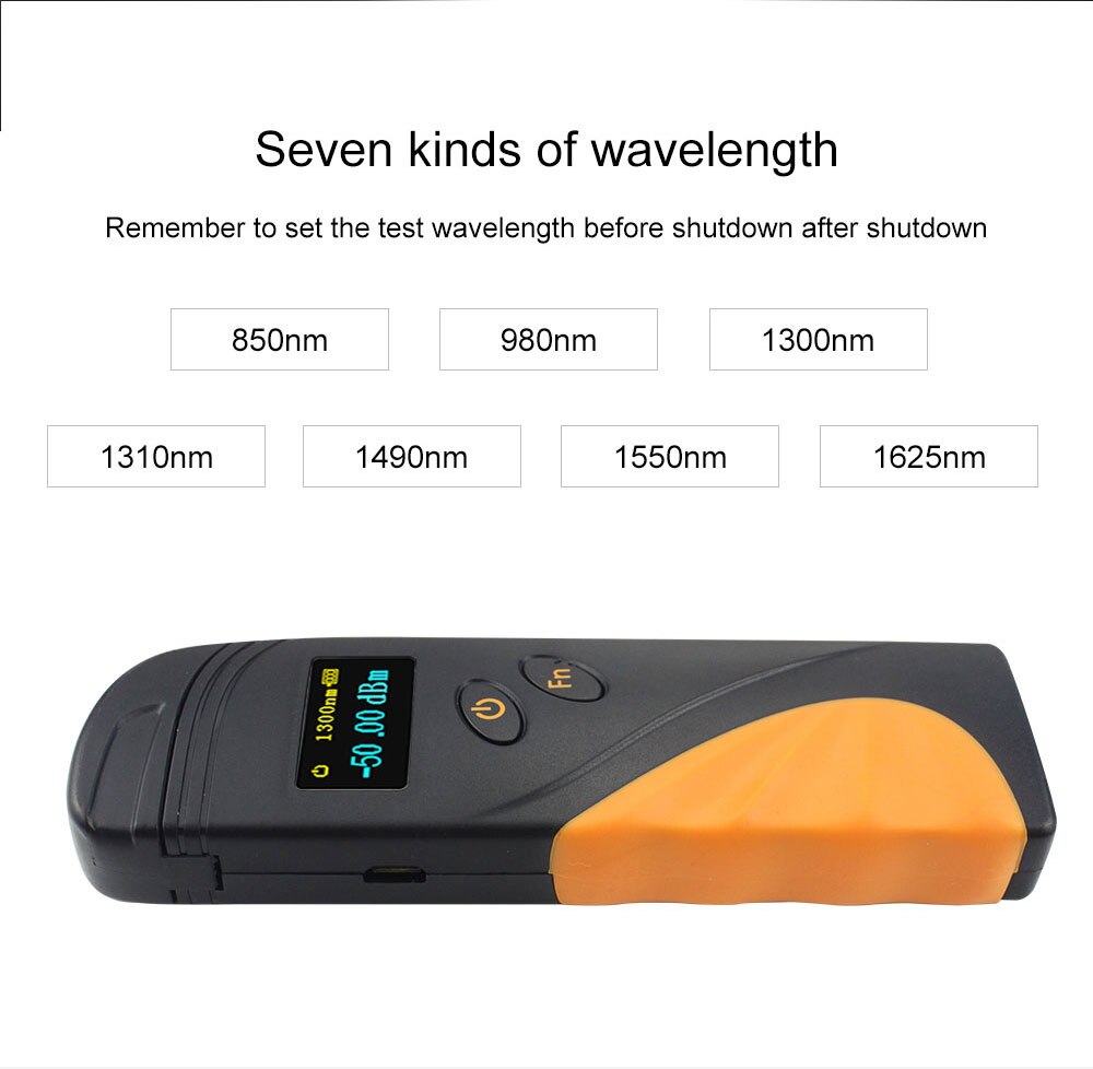 Ftth Hohe Präzision Handheld Mini Fiber optisch Energie Meter -70 + 3 dBm Fiber Optische Kabel Tester-50-+ 20