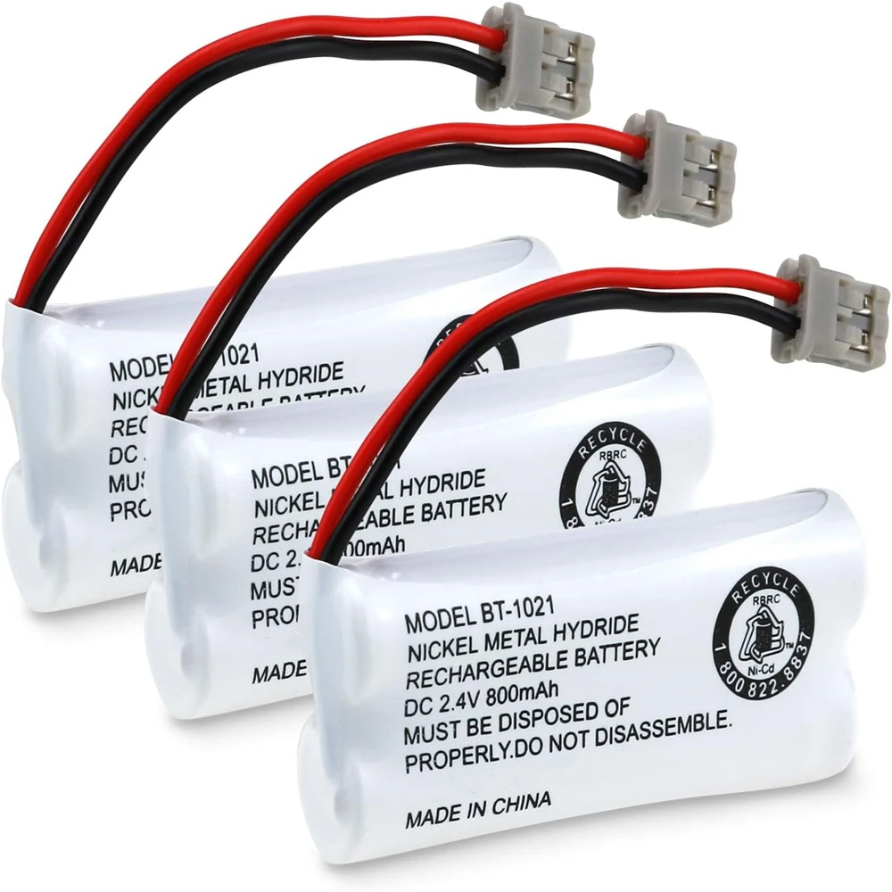 BT-1021 2.4V 800mAh Cordles Phone Battery Compatible with for Uniden uniden 6.0 BT-1016 BT-1008 BT-1025 BBTG0847001 BBTG0798001: GRAY