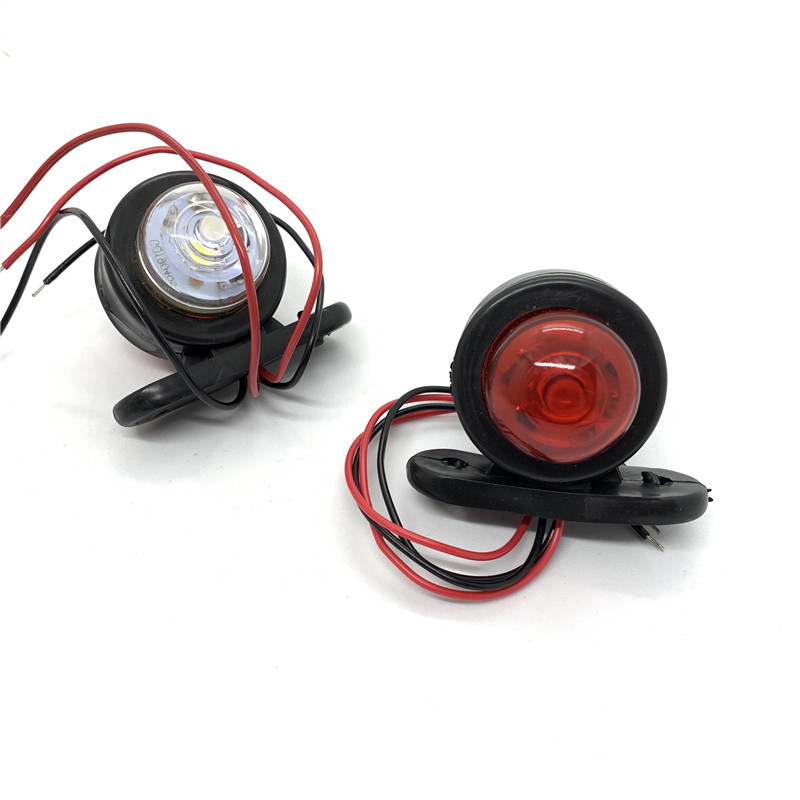 1/2/4 Uds. Indicador lateral de esquina rojo blanco luces LED lámpara de contorno para camión, remolque, furgoneta Bus 10-30V
