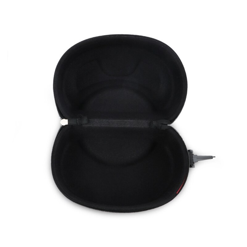 Vattentät bärbar eva skidglasögon skyddsfodral solglasögon bär dragkedja hård boxhållare med spänne krok svart