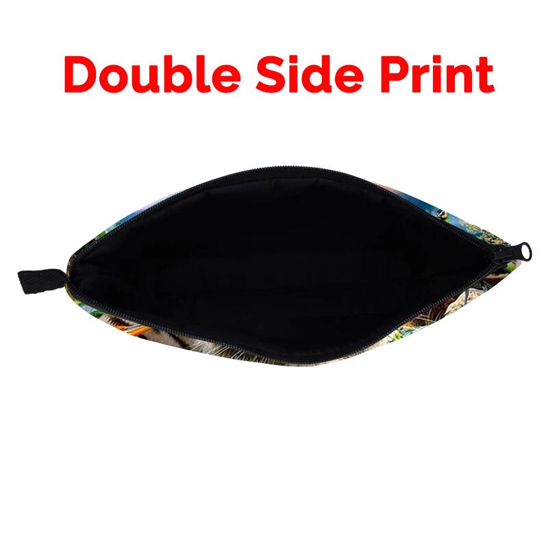 Biały nadruk tygrysa kosmetyczka moda kosmetyczka kosmetyczka torebka na suwak Organizer podróżna kosmetyczka kosmetyczka dziewczyny Mini torebka