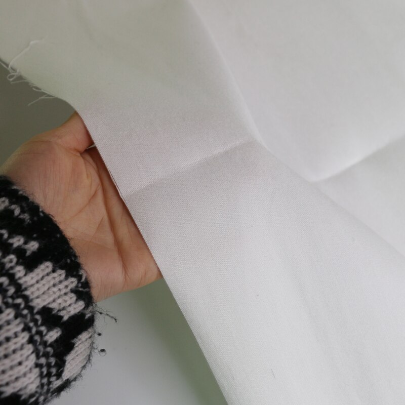 100cm*110cm Heavy Wool Silk Cotton Fabric Wedding Painting Art Textile Natural White