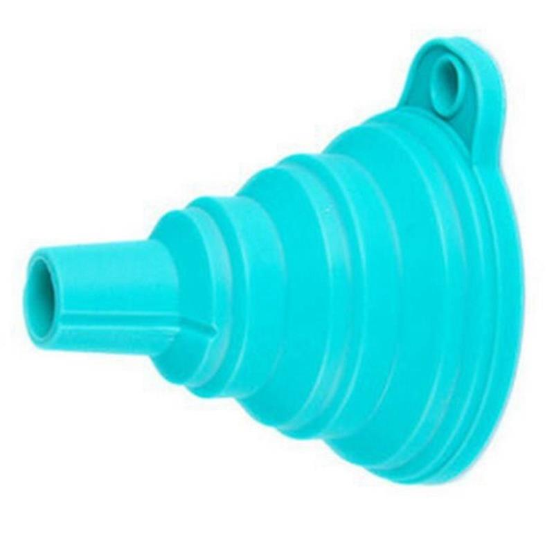 Silicone Foldable Oil Funnel Soft Mini Funnel Scalable Kitchen Funnel Liquid Funnel for Bottle Collapsible Funnel Kitchen Tools